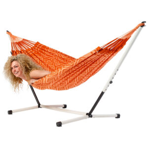 Hammock Tones of Cinnamon with metal stand