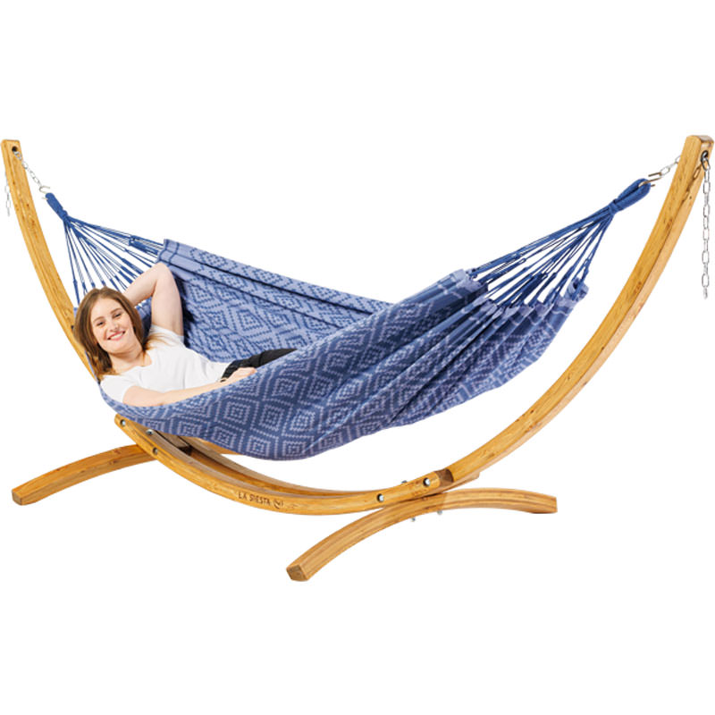 hangmat_tones_of_periwinkle_met_houten_standaard hangmat_tones_of_periwinkle_met_houten_standaard