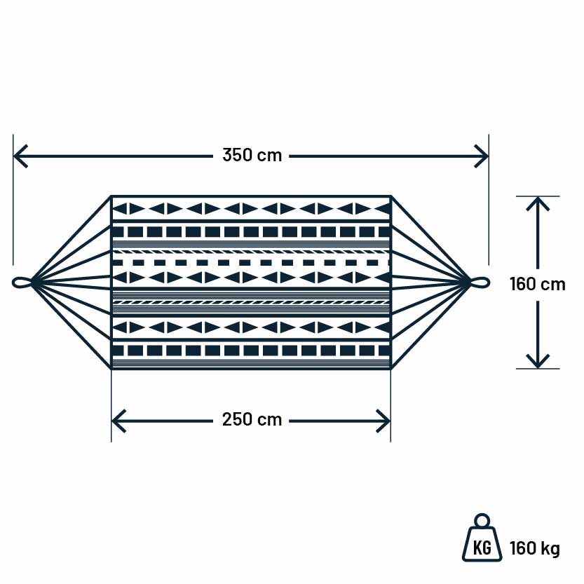 Luilak_Hangmat maten_Luilak_Hangmat maten_Ibiza_350x160cm