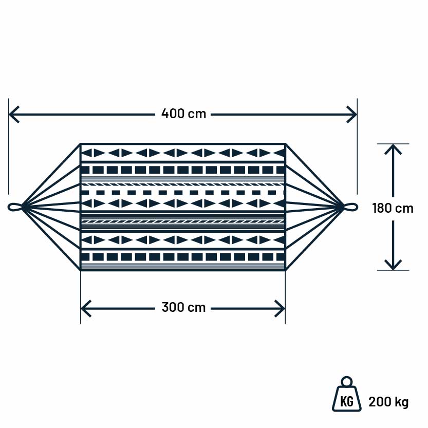 Luilak_Hangmat maten_Luilak_Hangmat maten_Ibiza_400x180cm