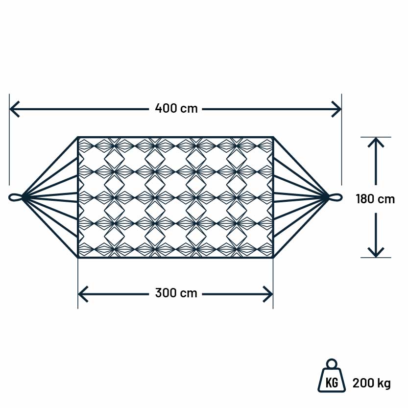Luilak_Hangmat maten_Luilak_Hangmat maten_Stars_400x180cm Luilak_Hangmat maten_Luilak_Hangmat maten_Stars_400x180cm