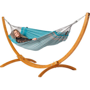 Hammock Tones of Spirulina with wooden stand